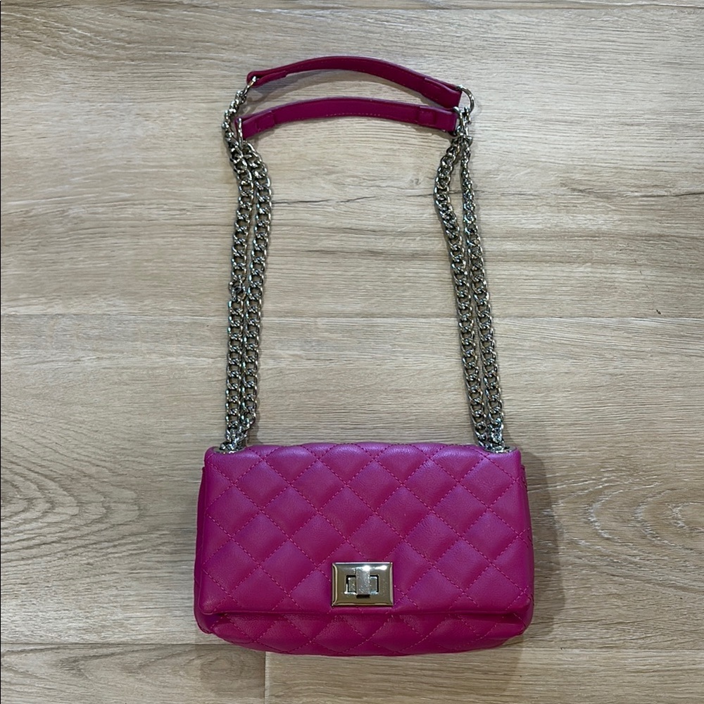 INC International Concepts Pink Quilted Crossbody Bag NWOT - small Ajay